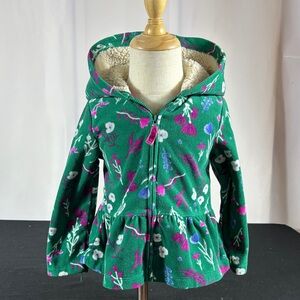 Carter's Green Floral Raincoat for Kids